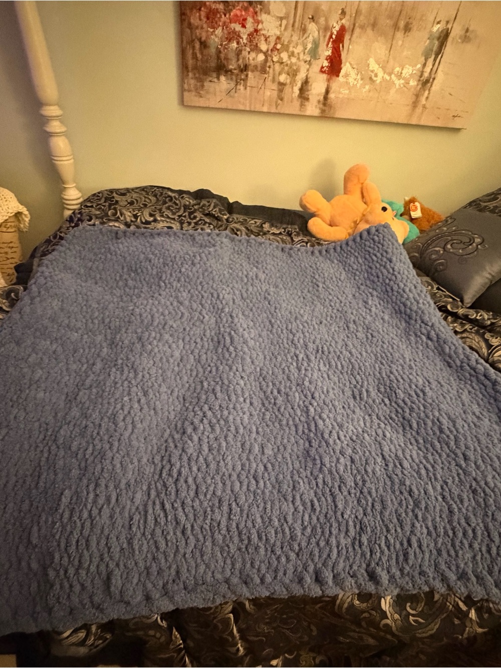 Handmade Chunky Knit Blanket 50x60” | Cozy Oversized Throw
